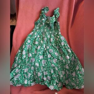 Girls' Green Floral Ruffle Sundress CrewCuts jcrew size 8 smocked sundress